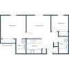 Candlelight Two Bedroom Two Bath Floor Plan Candlelight Two Bedroom Two Bath Floor Plan