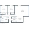 Oak Court Apartments | Two Bedroom Floor Plan B Oak Court Apartments | Two Bedroom Floor Plan B