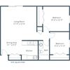 Oak Court Apartments | Two Bedroom Floor Plan D Oak Court Apartments | Two Bedroom Floor Plan D