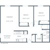 Sargent Apartments | Two Bedroom Floor Plan 21B Sargent Apartments | Two Bedroom Floor Plan 21B