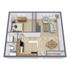 High Ridge Apartments | Floor Plan 11A High Ridge Apartments | Floor Plan 11A
