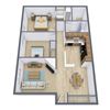 High Ridge Apartments | Floor Plan 21A High Ridge Apartments | Floor Plan 21A