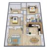 High Ridge Apartments | Floor Plan 3175A High Ridge Apartments | Floor Plan 3175A