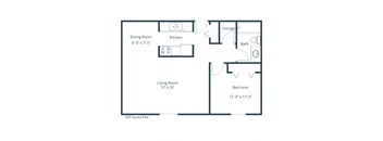 Newgate Apartments | One Bedroom Floor Plan 11A