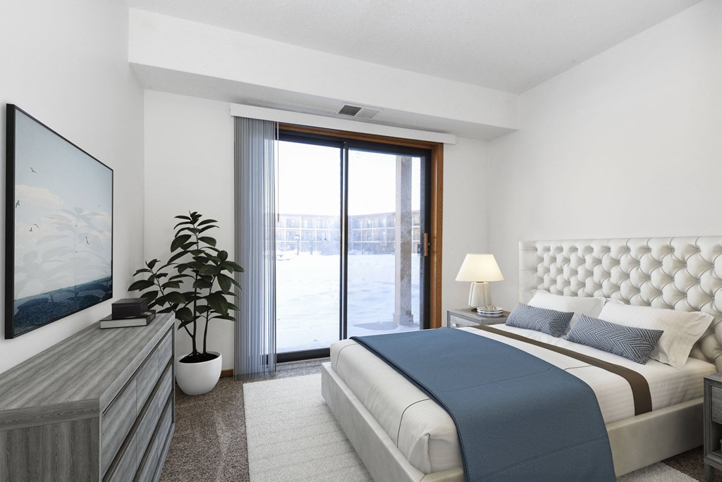 St. Louis Park, MN Apartments | A Furnished Bedroom St. Louis Park, MN Courtyard Apartments | A Furnished Bedroom
