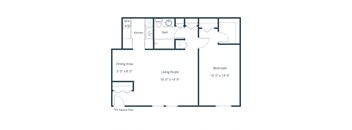 Stony Brook - One Bedroom - Plan 11A