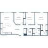 Sunset Ridge Apartments | Three Bedroom Floor Plan 32A Sunset Ridge Apartments | Three Bedroom Floor Plan 32A