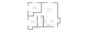 Northwood Apartments | Floor Plan 21A