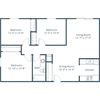 Westside Apartments | Three Bedroom Floor Plan A Westside Apartments | Three Bedroom Floor Plan A