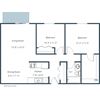 Dakota Manor Apartments | Two Bedroom Floor Plan Dakota Manor Apartments | Two Bedroom Floor Plan