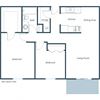 France Apartments | Two Bedroom Floor Plan France Apartments | Two Bedroom Floor Plan