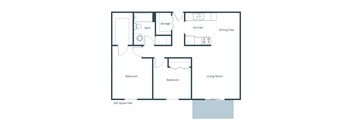 Aldent Pines Two Bedroom Floor Plan