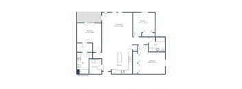 Urban Plains Apartments in Fargo, ND | Three Bedroom Floor Plan 32C