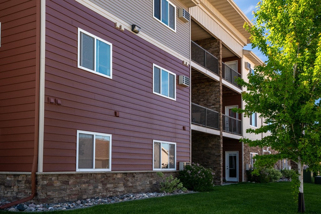our apartments offer a spacious yard and balconies for residents to enjoy