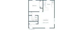 Huntington Apartments in Fargo, ND | One Bedroom Floor Plan 11B