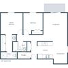 Long Island Apartments | Two Bedroom Floor Plan 22D Long Island Apartments | Two Bedroom Floor Plan 22D