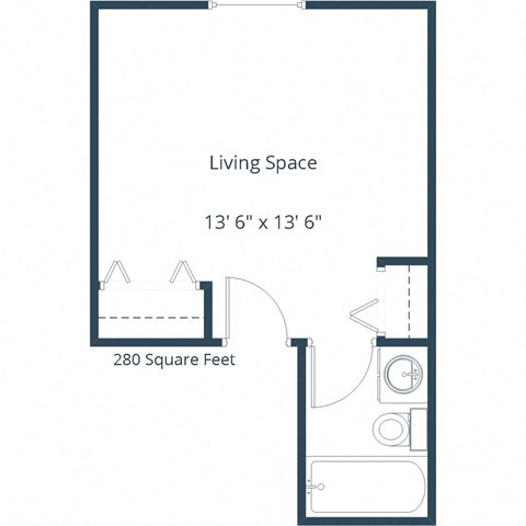 Pacific Park 1 | Studio Floor Plan