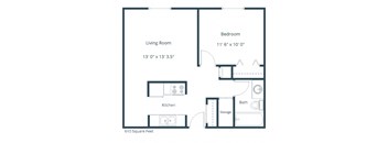Pacific Park 1 | One Bedroom Floor Plan A