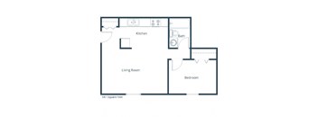 Pacific Park 1 | One Bedroom Floor Plan C