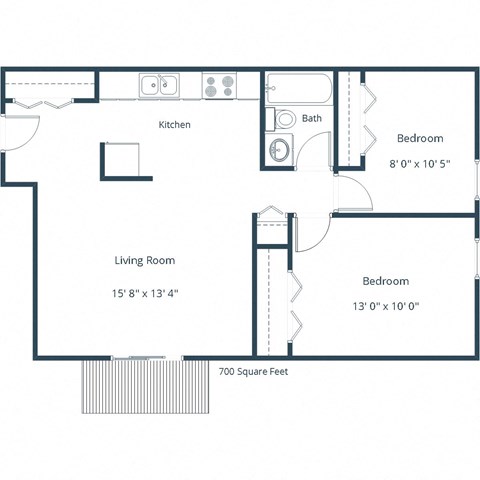 Pacific Park 1 | Two Bedroom Floor Plan A