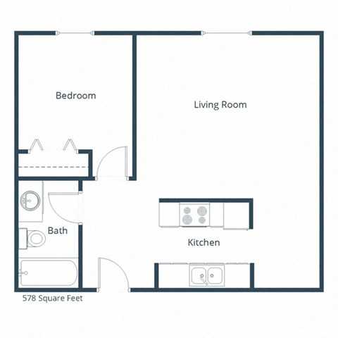 Pacific Park II Apartments in Fargo, ND | One Bedroom Floor Plan 11A