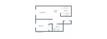 Pacific South Apartments in Fargo, ND | One Bedroom Floor Plan 11A
