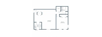Valley View Apartments in Golden Valley, MN | One Bedroom Floor Plan 11B