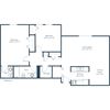 Valley View Apartments | Two Bedroom Floor Plan 22B Valley View Apartments | Two Bedroom Floor Plan 22B