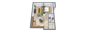 Westwood Estates Apartments in Fargo, ND | One Bedroom Floor Plan 11A