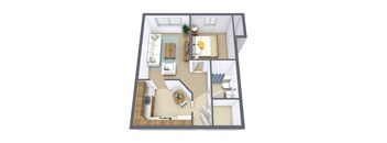 Westwood Estates Apartments in Fargo, ND | One Bedroom Floor Plan 11C