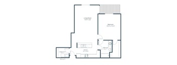 West Lake Apartments in West Fargo, ND | One Bedroom Floor Plan 11B