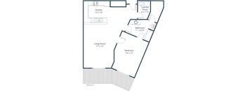 West Lake Apartments in West Fargo, ND | One Bedroom Floor Plan 11C