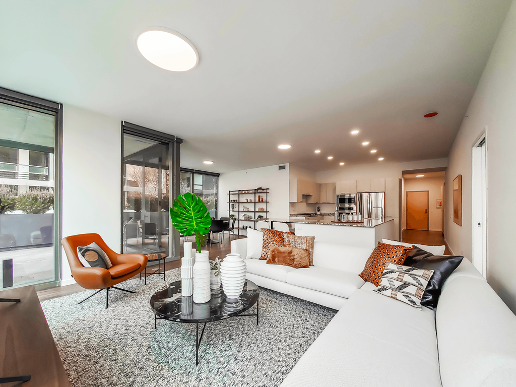 Optima Lakeview Three Bedroom Model Living Room