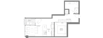 14 | 1B-06 |  0 Bed | 1 Bath