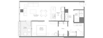 12 | 1B-10 | 1 Bed | 1 Bath