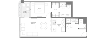 13 | 1B-11 | 1 Bed | 1.5 Bath