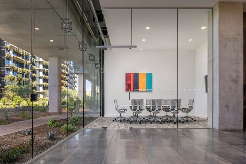 Glass Doors at Optima Kierland Apartments