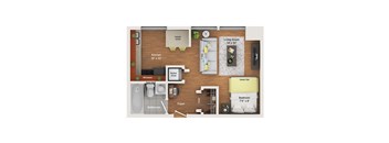 63 E Lake S2 Studio Floor Plan