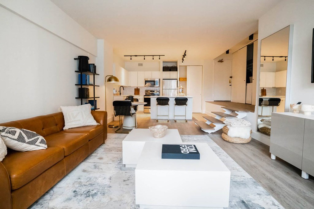 Living Room at 21 E Chestnut, Chicago, 60611