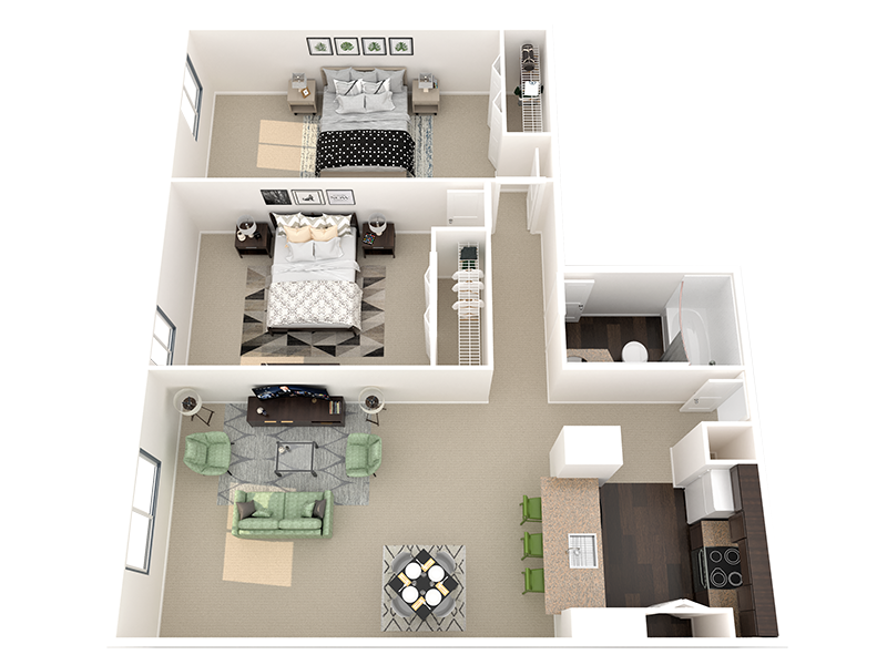 uptown denver 2 bedroom apartment for rent b3