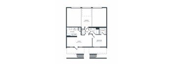 a schematic drawing of a floor plan of a house