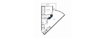 a floor plan of a bedroom floor plan with an open floor plan  home design