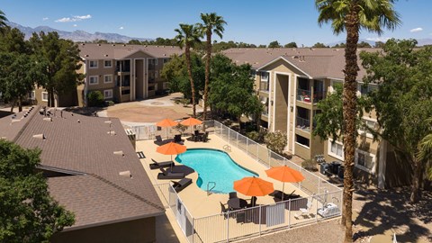 a view of the pool at residence inn