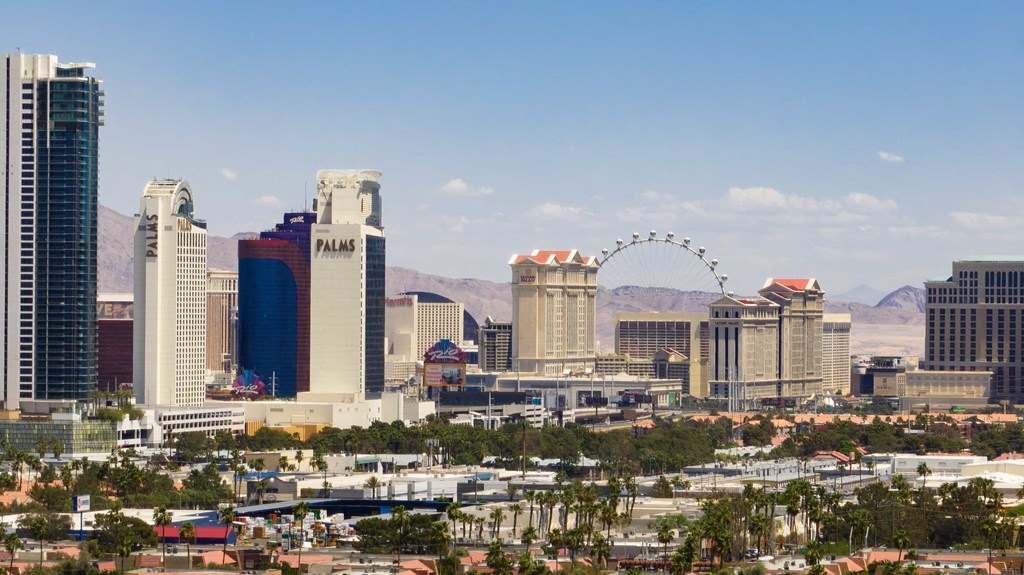 a view of the downtown and the coachella city skyline