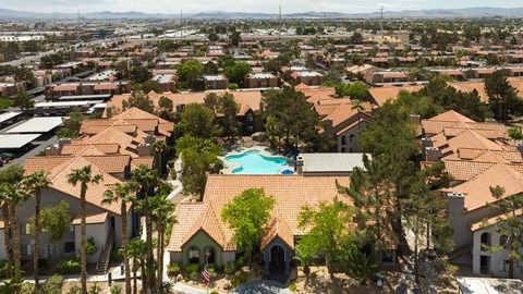 a view of the neighborhood from the roof of a home