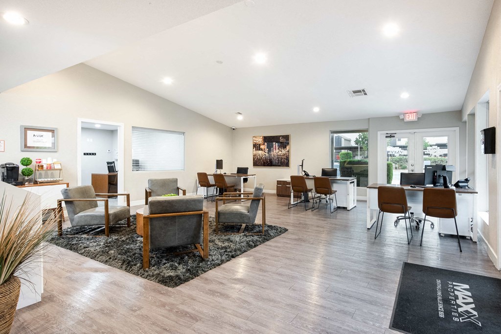 the preserve at ballantyne commons living room and dining area