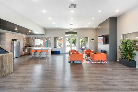 the preserve at ballantyne commons living room and kitchen