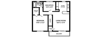 The Maple Floor Plan at Troy Hills Village in Parsippany, NJ, 07054