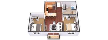 the bungalow floor plan 1x1