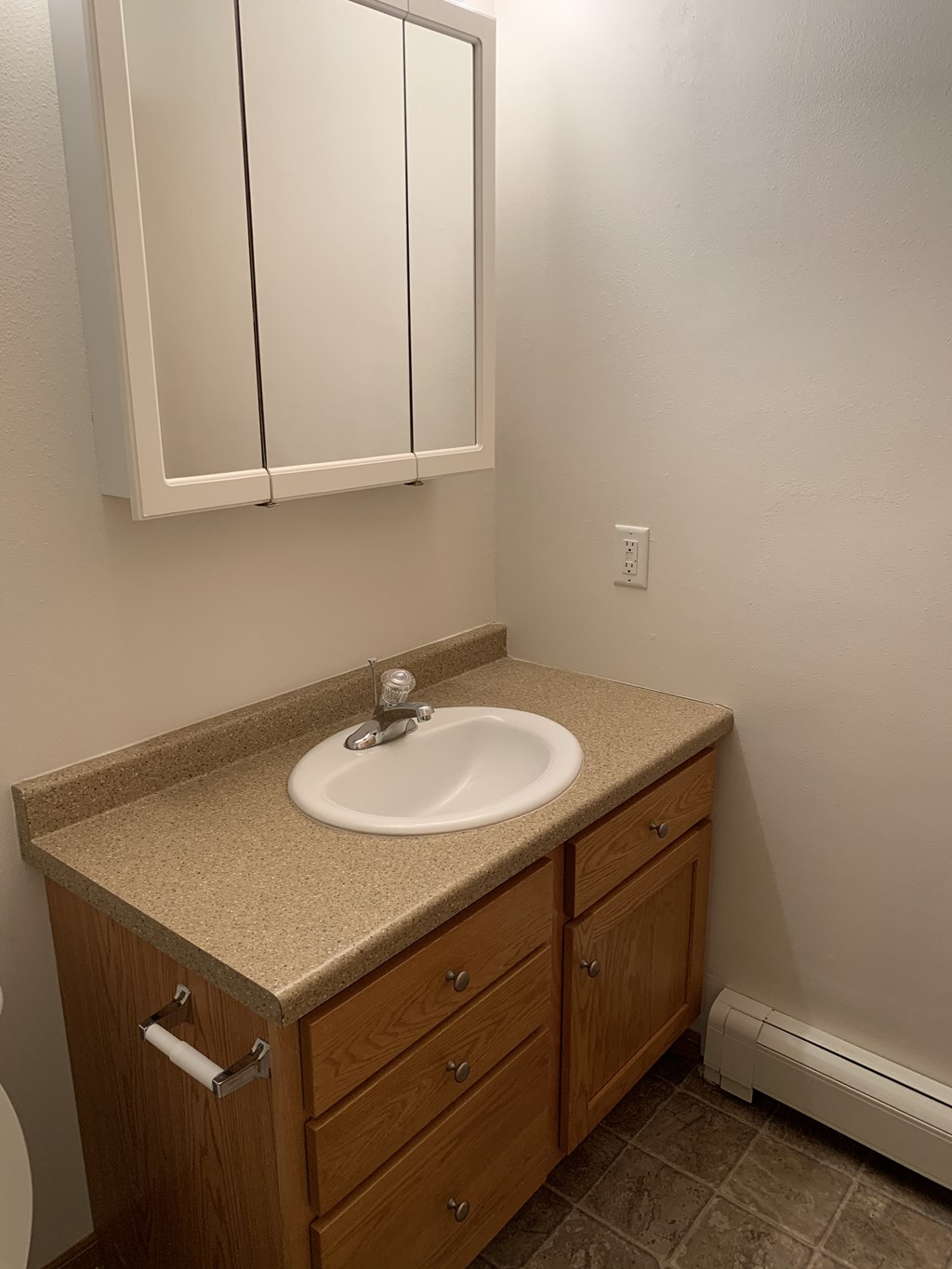 Renovated Bathrooms With Quartz Counters at Warehouse Apartments, Fargo, 58102